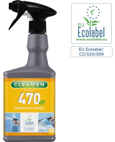 ECOLABEL CLEAMEN 470, 550 ml koupelny s leskem - Drogerie Koupelna a WC Rez a vodní kámen
